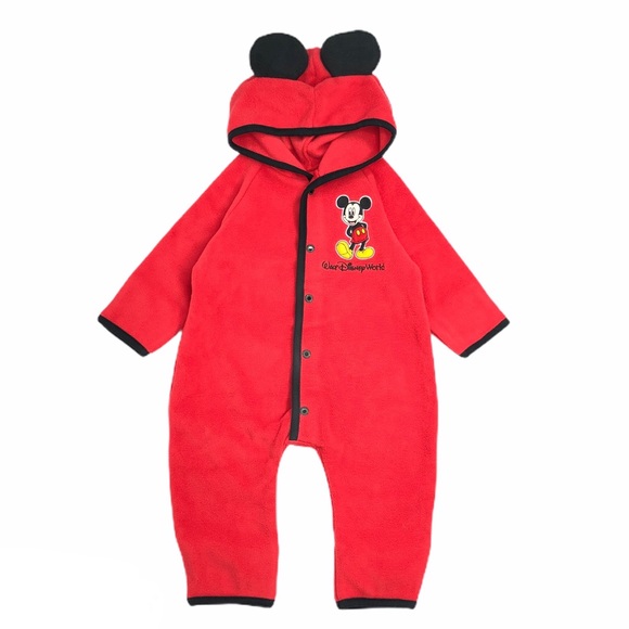 DISNEY | NWOT Hooded Fleece Romper - Picture 1 of 8